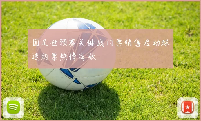 国足世预赛关键战门票销售启动球迷购票热情高涨